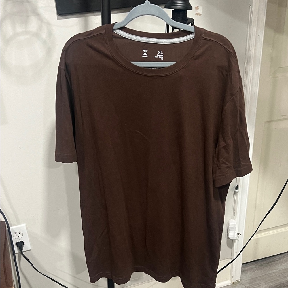Xersion Dark Brown Men's Short Sleeve Tee
